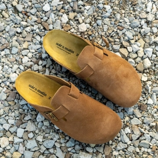 Herren-Hausschuh MANOLO – Leder-Clog | Soir & Matin