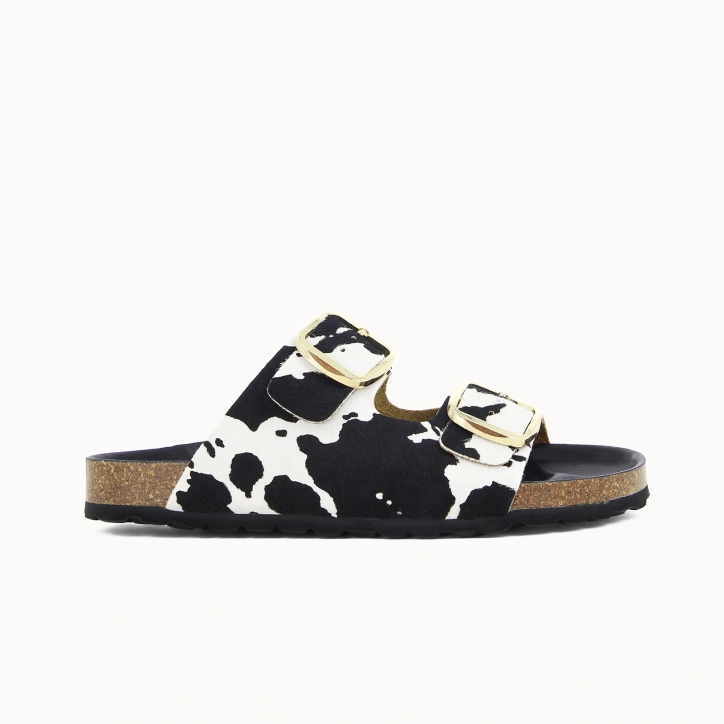 Women’s Mule EBONY – Pony Hair Leather | Soir & Matin