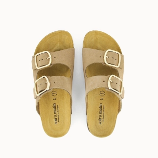 Women’s Double-Strap Mule JELICA – Leather | Soir & Matin