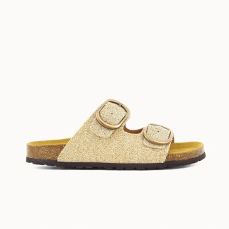 Women’s Double-Strap Mule TAMIRA – Textile | Soir & Matin