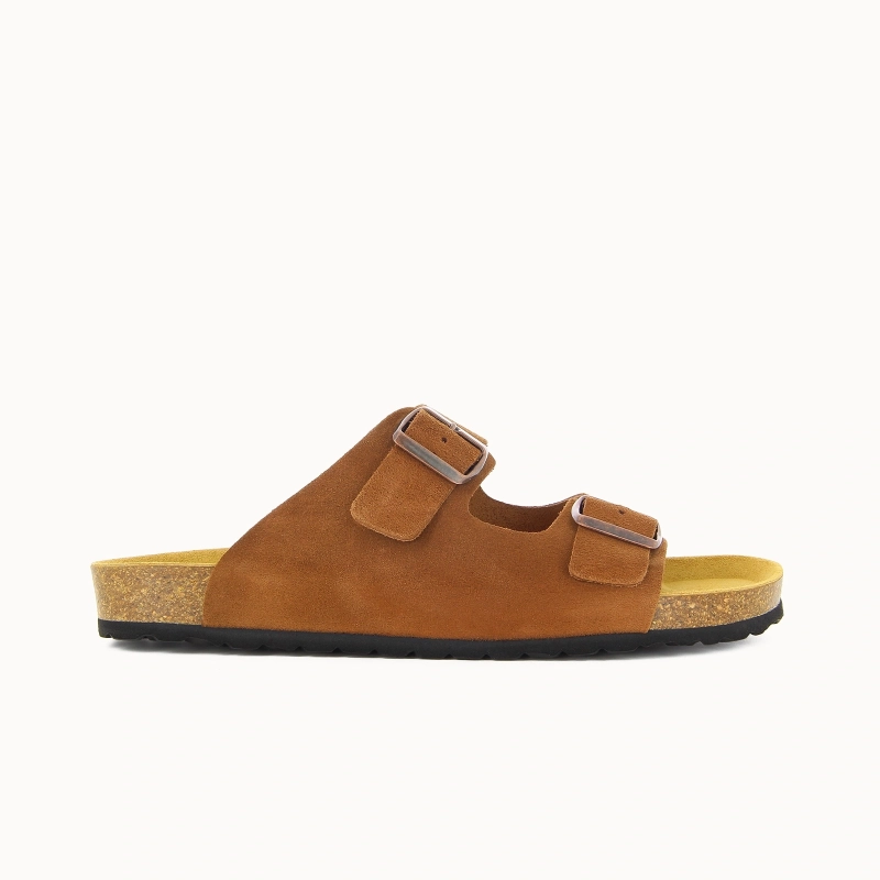 Mule Double Bride Homme DESERT – Cuir | Soir & Matin