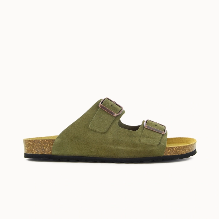 Men’s Double-Strap Mule DESERT – Leather | Soir & Matin