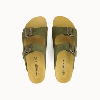 Men’s Double-Strap Mule DESERT – Leather | Soir & Matin