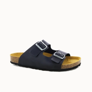 Men’s Double-Strap Mule RIVALDO – Leather | Soir & Matin