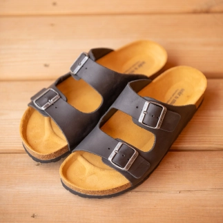 Men’s Double-Strap Mule RIVALDO – Leather | Soir & Matin