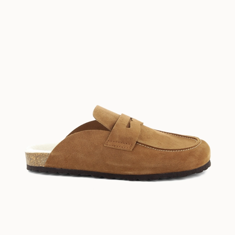 Herenpantoffel MARCELLO – Leren Klomp | Soir & Matin