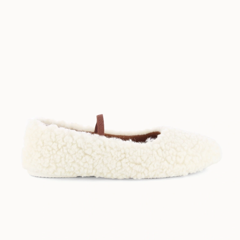 Women’s WOOLY Slipper – Wool Ballet Flat | Soir & Matin