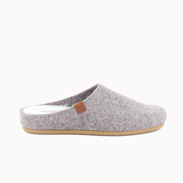 Chinelo Mulher OKO  –  Mule em Feltro de Lã | Soir & Matin