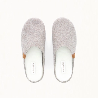 Pantofola Donna OKO  –  Mule in Feltro di Lana | Soir & Matin
