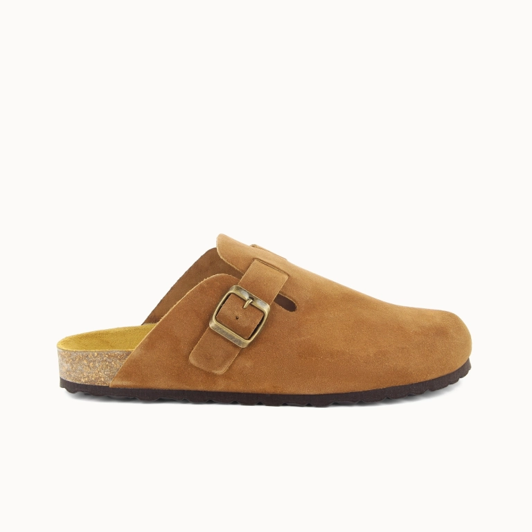 Zapatilla Hombre MANOLO – Zueco Cuero | Soir & Matin