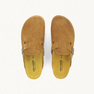 Herren-Hausschuh MANOLO – Leder-Clog | Soir & Matin
