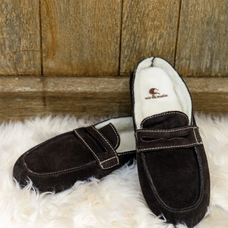 Pantofola Donna Oda – Pelle Foderata in Lana | Soir & Matin