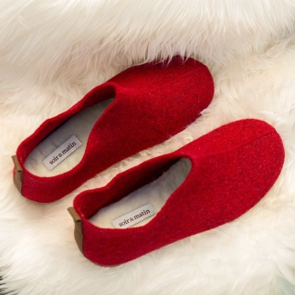 Women’s NALA Slipper – Wool Felt | Soir & Matin
