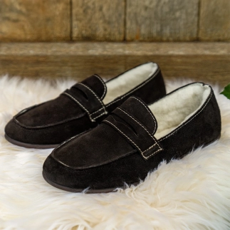 Zapatilla Mujer Moki – Cuero Forrado de Lana | Soir & Matin