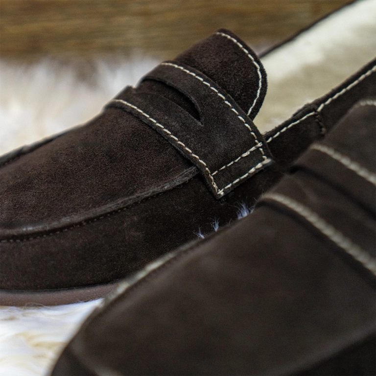 MOCASSIN MOKI Chocolat