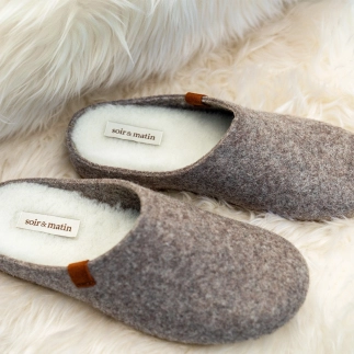 Women’s OKO Slipper – Wool Felt Mule | Soir & Matin